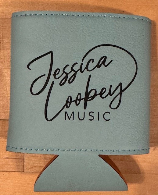 Leather Turquoise Absoloobey Koozie